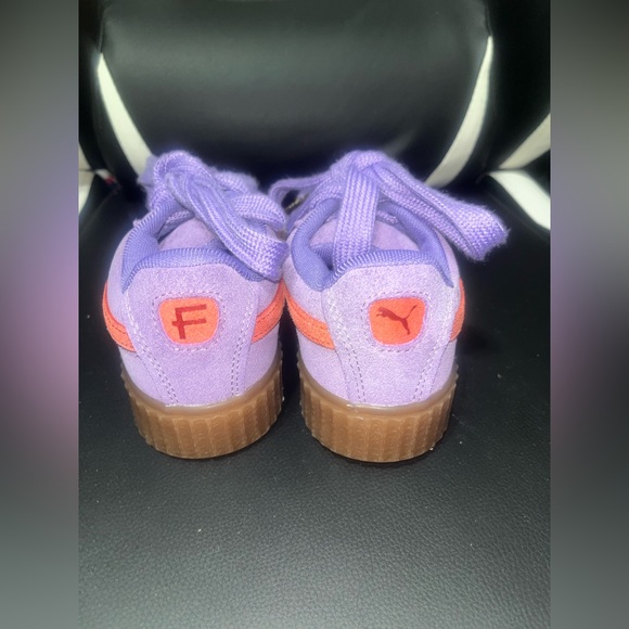 Puma X Fenty Big Kids Creeper Phatty Jr Athletic Sneakers Purple Leather Size 1C - Picture 4 of 8